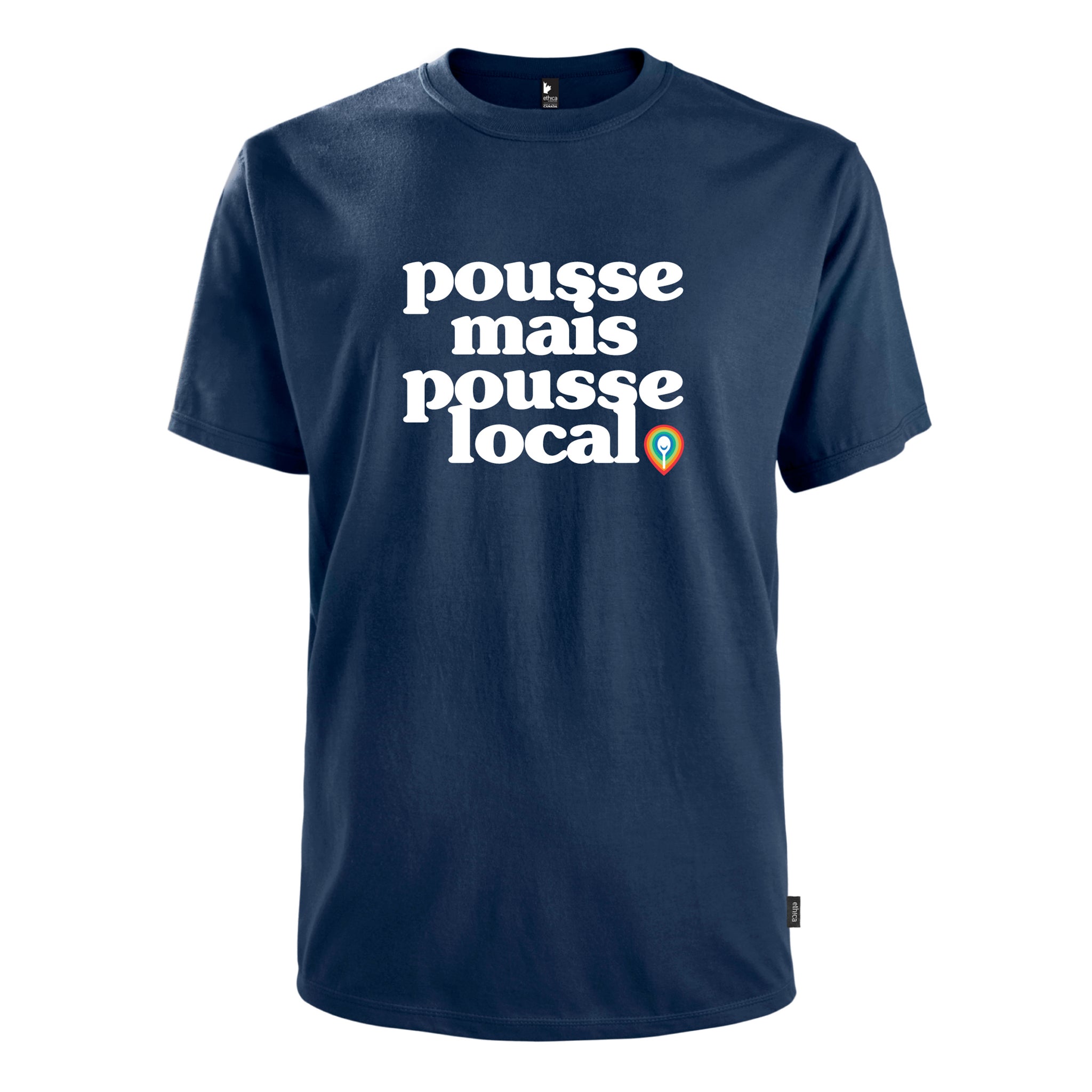 T-shirt homme − Pousse mais pousse local – Boutique en ligne de l'UPA